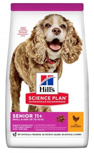 HILLS SP Hill's Science Plan SENIOR 11+ SMALL & MINIATURE CHICKEN ar vistu 1.5kg
